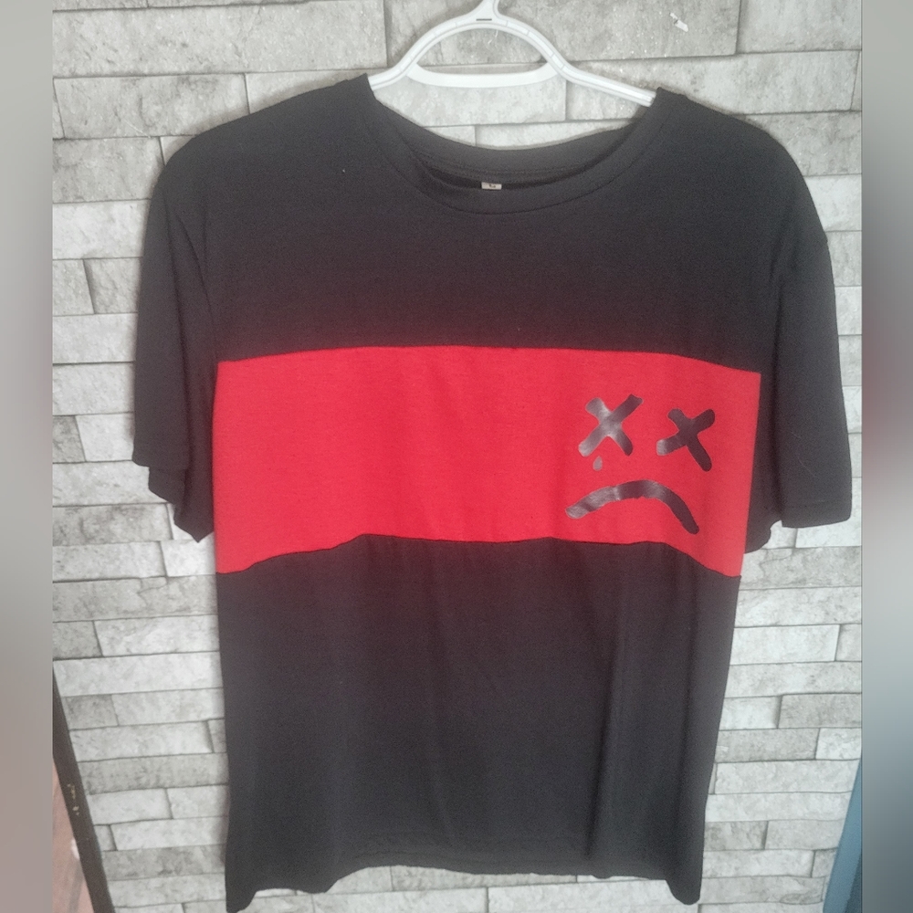 Marshmallow Graphic color block Tshirt‎ Size Large